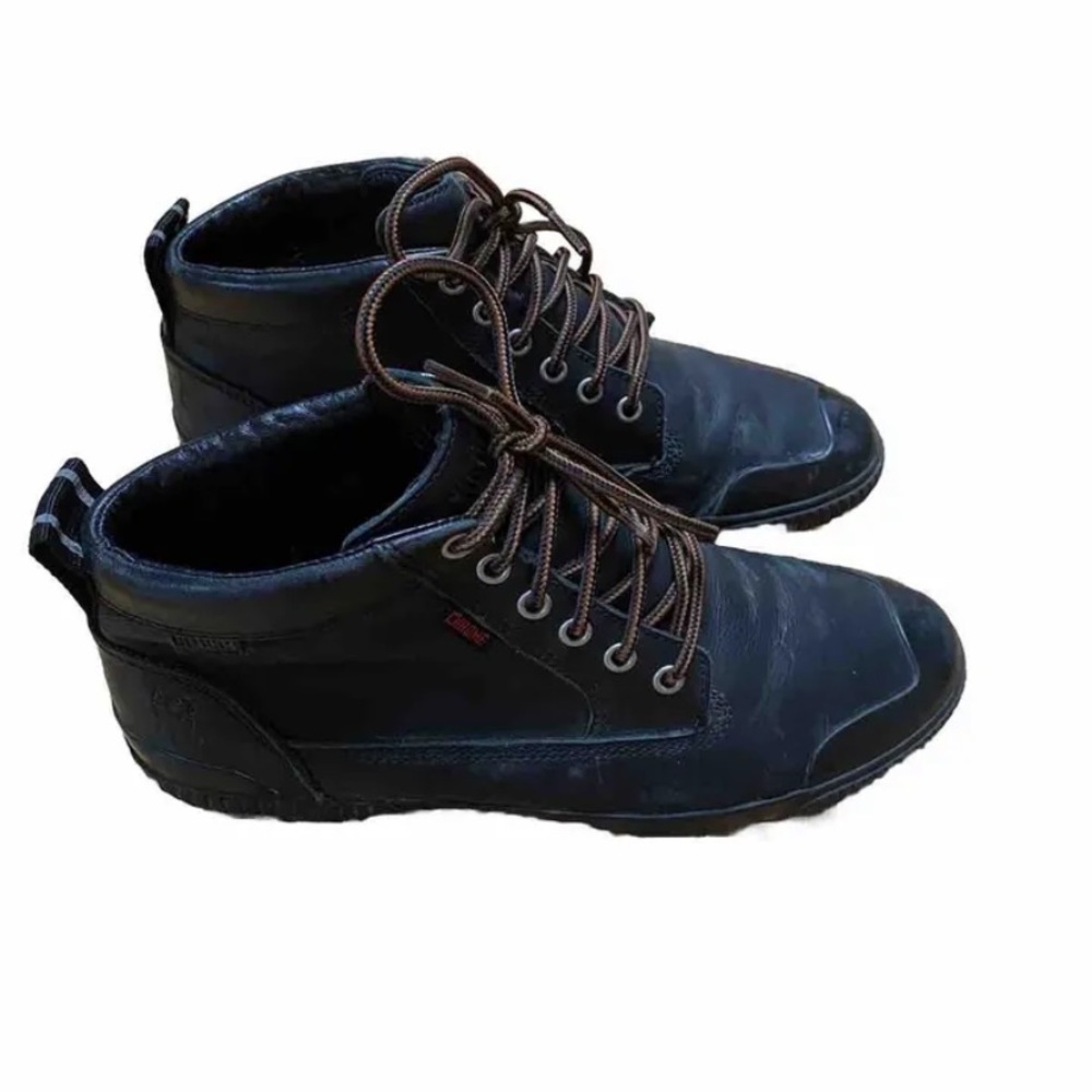 Chrome Industries Storm 415 Work Boots Sz 9.5 Black Leather rain proof